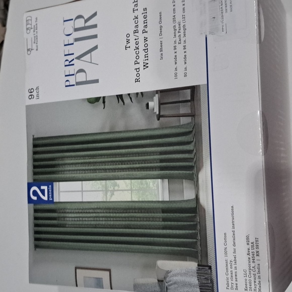 Perfect Pair Iris Sheer Drapery Panel Pair - Picture 7 of 12